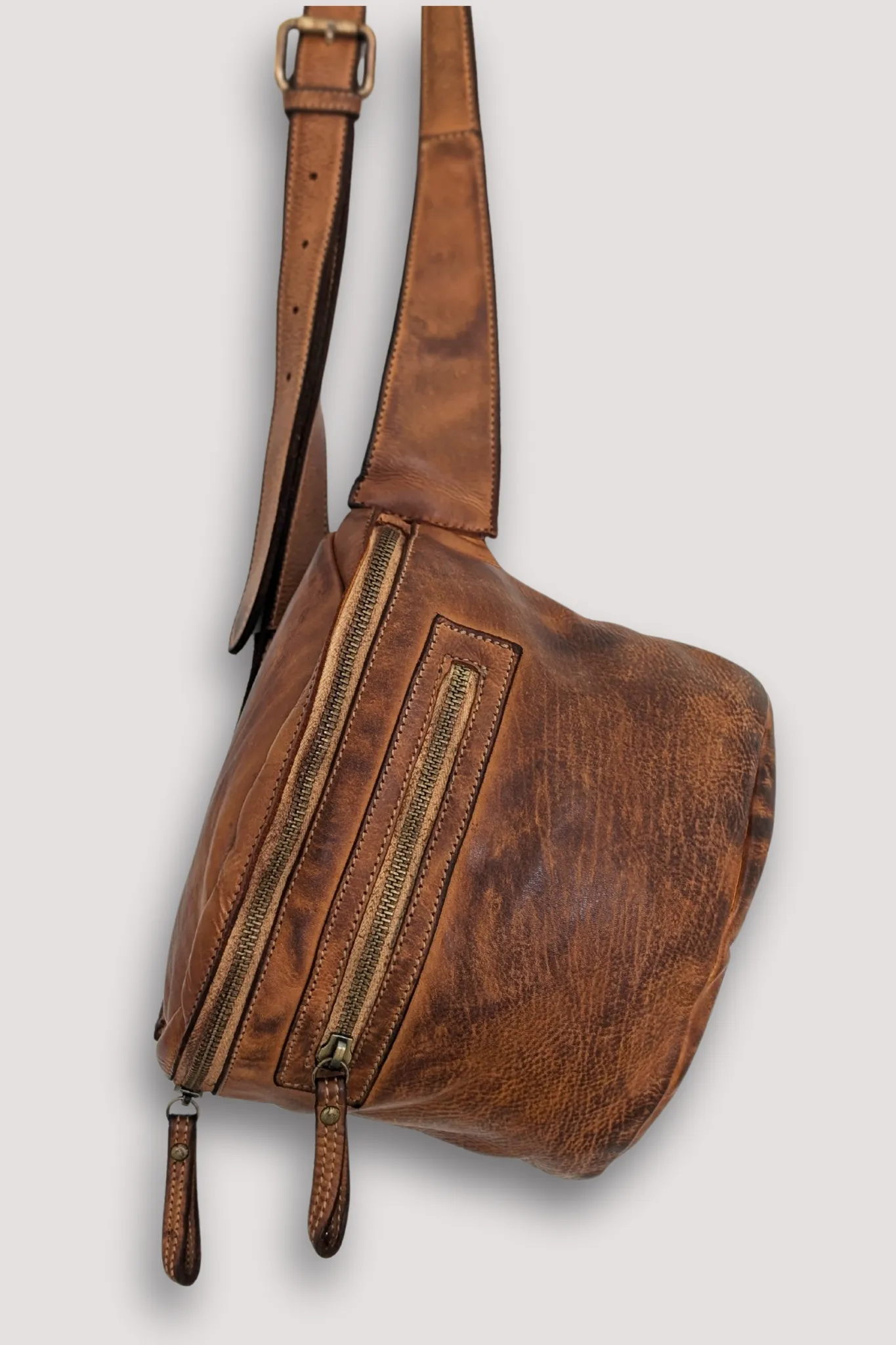 Rider Crossbody Sling Bag - Cognac Rocks - MENS - CANADA
