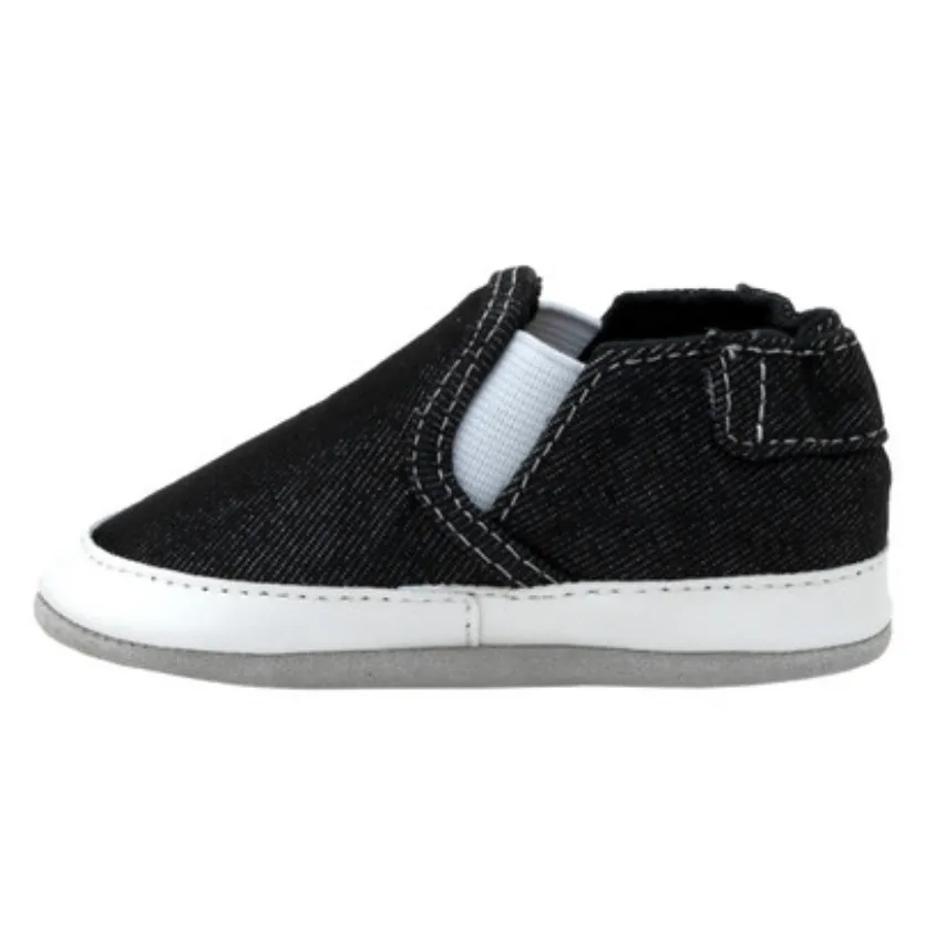Robeez Liam Basic Soft Soles - Denim Black