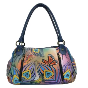 Ruched Satchel - 8064