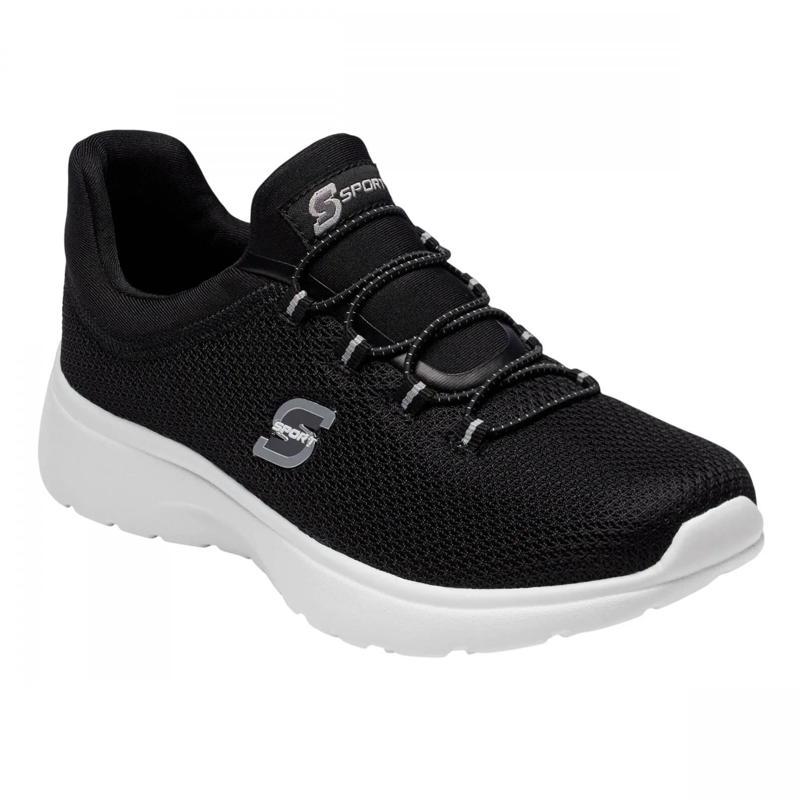 S Sport By Skechers Womens  Rummie Pull-On Sneakers 54349319 Black 9.5M