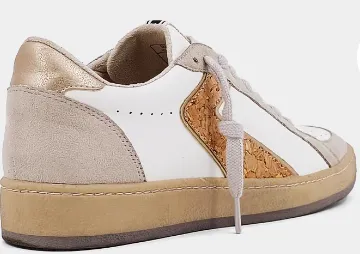 Salma Sneaker in Gold Cork by ShuShop