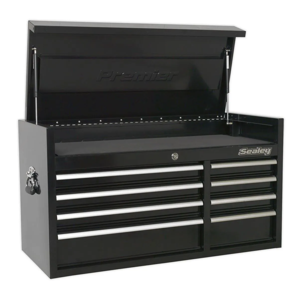 Sealey Premier Topchest 8 Drawer 1040mm Extra-Wide Heavy-Duty Black