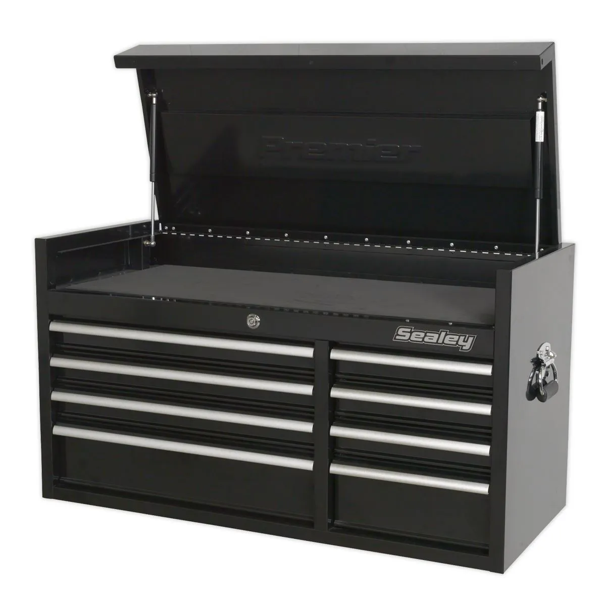 Sealey Premier Topchest 8 Drawer 1040mm Extra-Wide Heavy-Duty Black