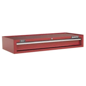 Sealey Superline Pro Mid-Box Tool Chest 1 Drawer with Ball-Bearing Slides Heavy-Duty- Red