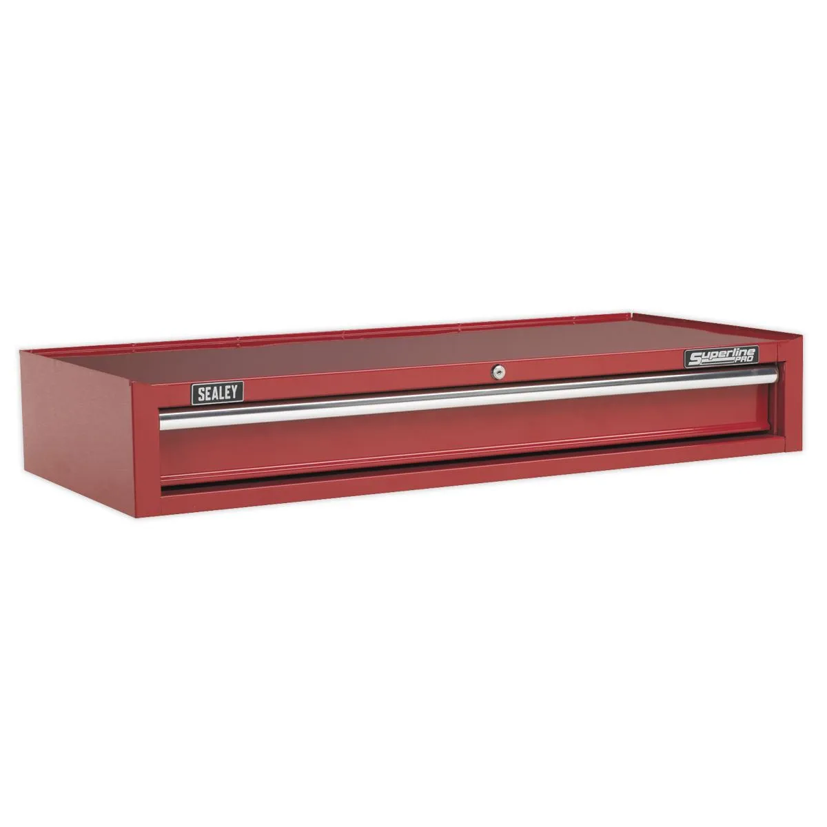 Sealey Superline Pro Mid-Box Tool Chest 1 Drawer with Ball-Bearing Slides Heavy-Duty- Red