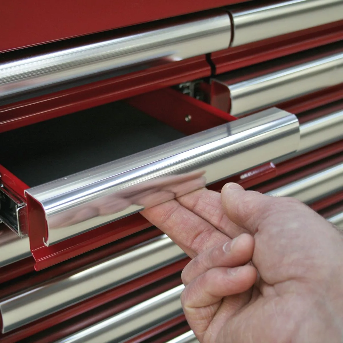 Sealey Superline Pro Mid-Box Tool Chest 1 Drawer with Ball-Bearing Slides Heavy-Duty- Red