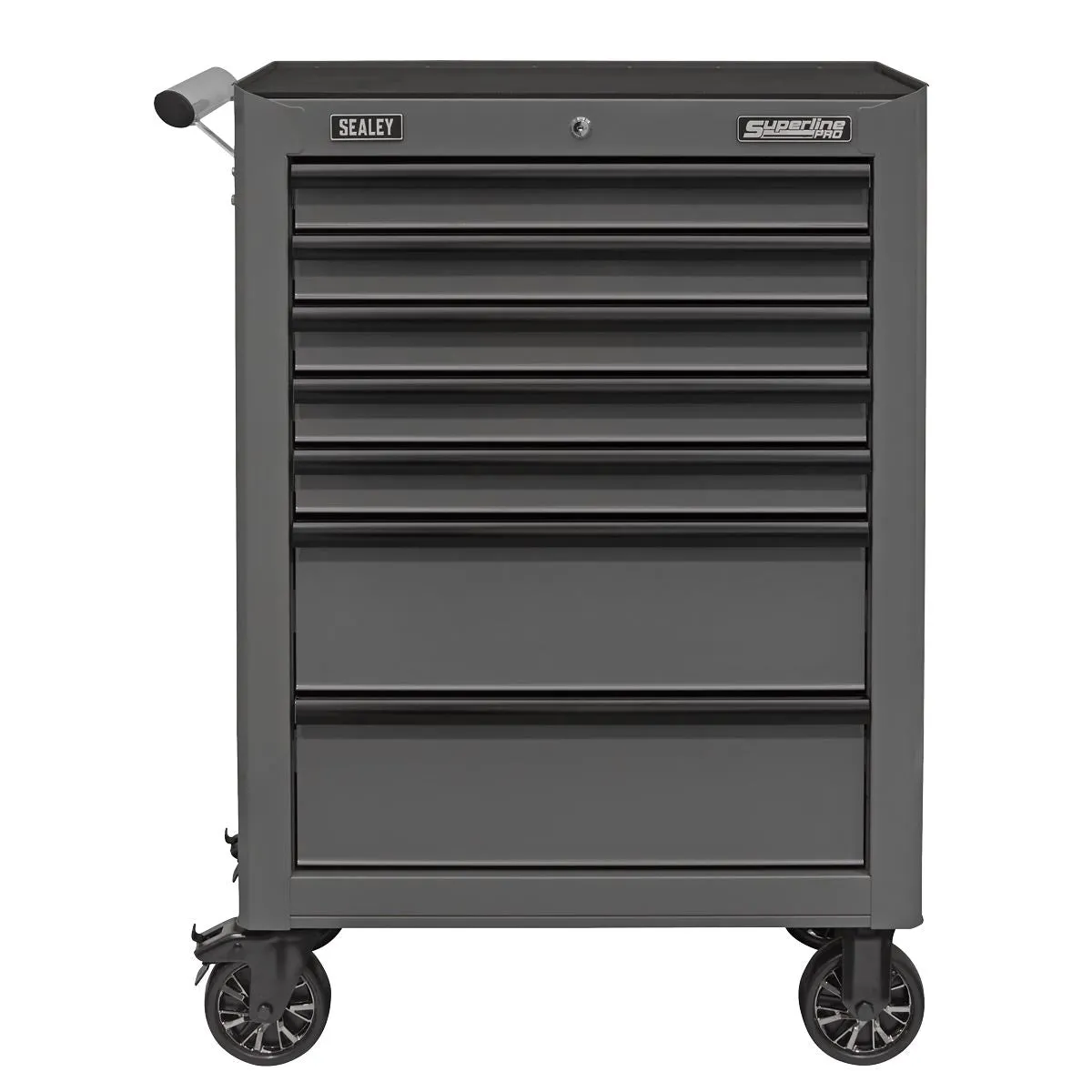 Sealey Superline Pro Rollcab 7 Drawer with Ball-Bearing Slides - Grey/Black