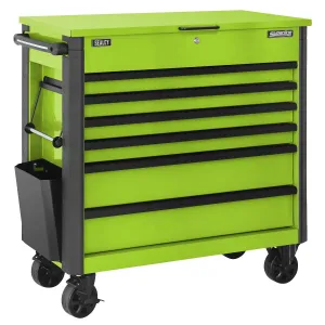 Sealey Superline Pro Tool Trolley 6 Drawer with Ball Bearing Slides - Green