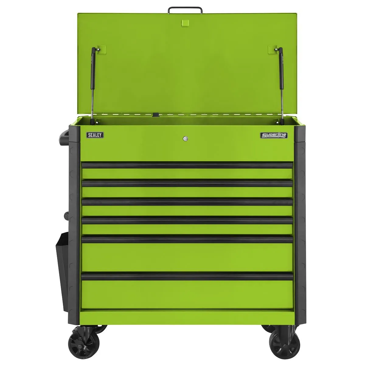 Sealey Superline Pro Tool Trolley 6 Drawer with Ball Bearing Slides - Green
