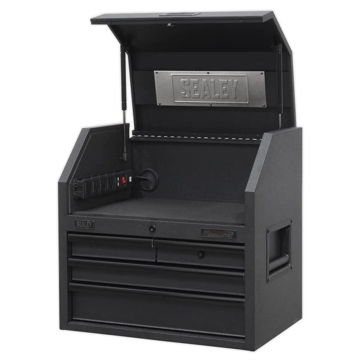Sealey Superline Pro Topchest 4 Drawer 660mm with Soft Close Drawers & Power Strip
