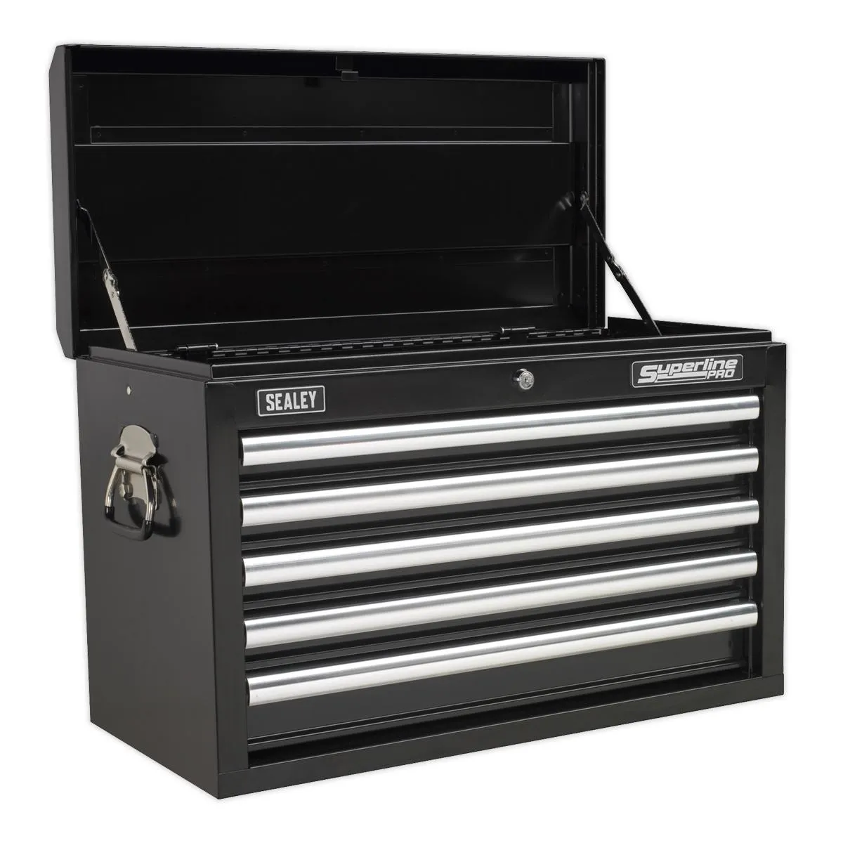 Sealey Superline Pro Topchest 5 Drawer with Ball-Bearing Slides - Black