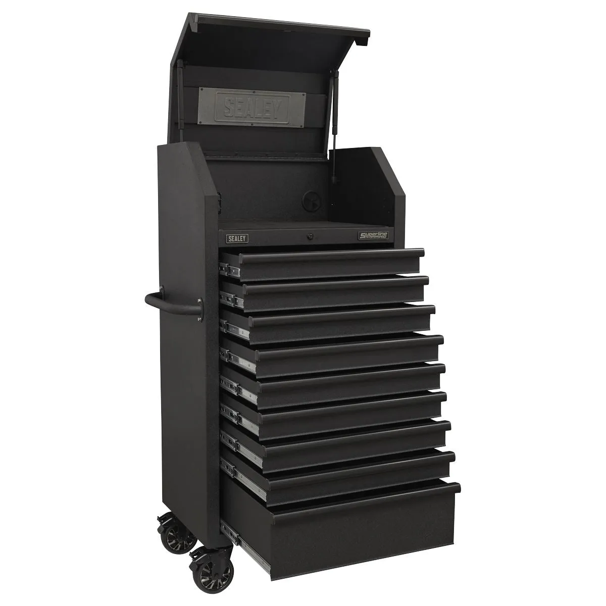 Sealey Superline Pro Tower Cabinet 9 Drawer 690mm with Soft Close Drawers & Power Strip