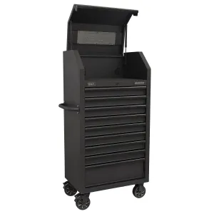 Sealey Superline Pro Tower Cabinet 9 Drawer 690mm with Soft Close Drawers & Power Strip