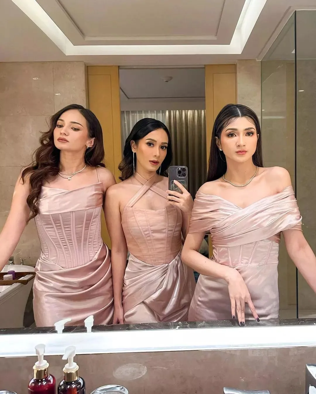 Sexy Soft Satin Msmatched Mermaid Floor Length Bridesmaid Dresses, BD3296