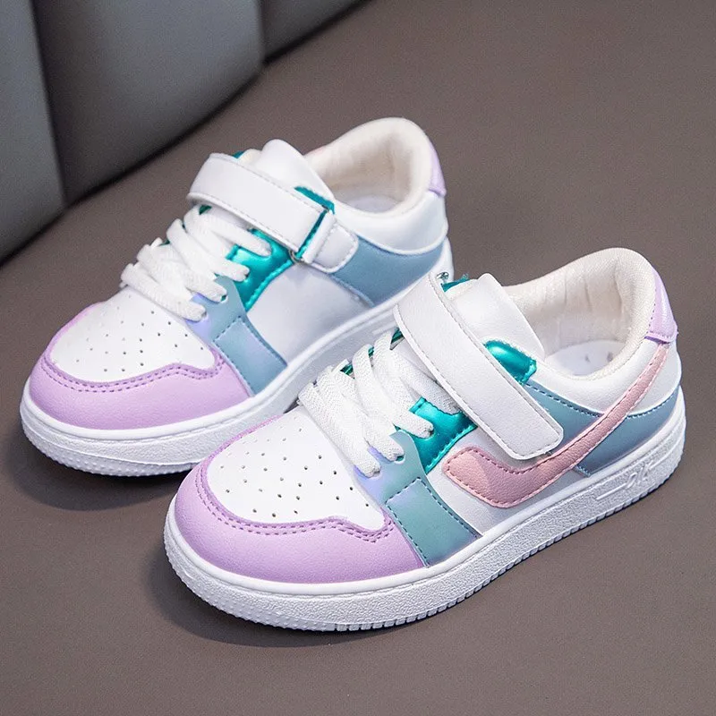 Shiny Upper Children Shoes Fashion Sneakers Casual Sports Shoes Tennis