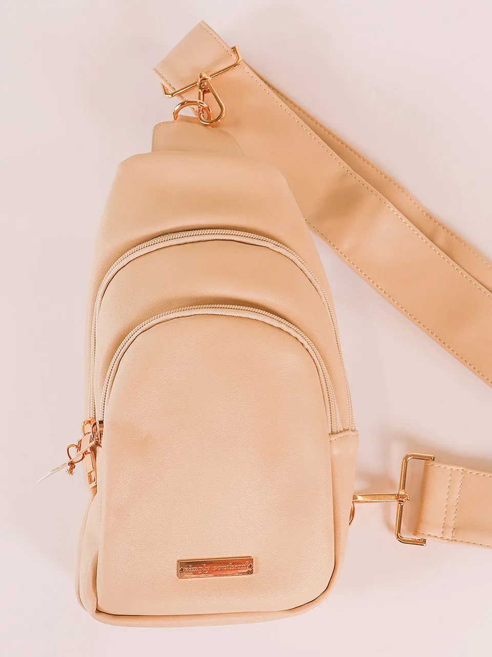Sling Bag, Caramel Tan