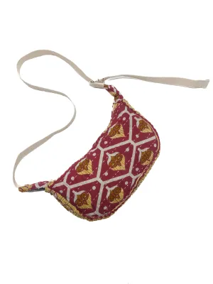 Small Crescent Sling in recycled sari