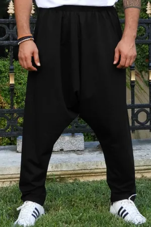 SNOW Men's Harem Pants For Winter (Black, Green)