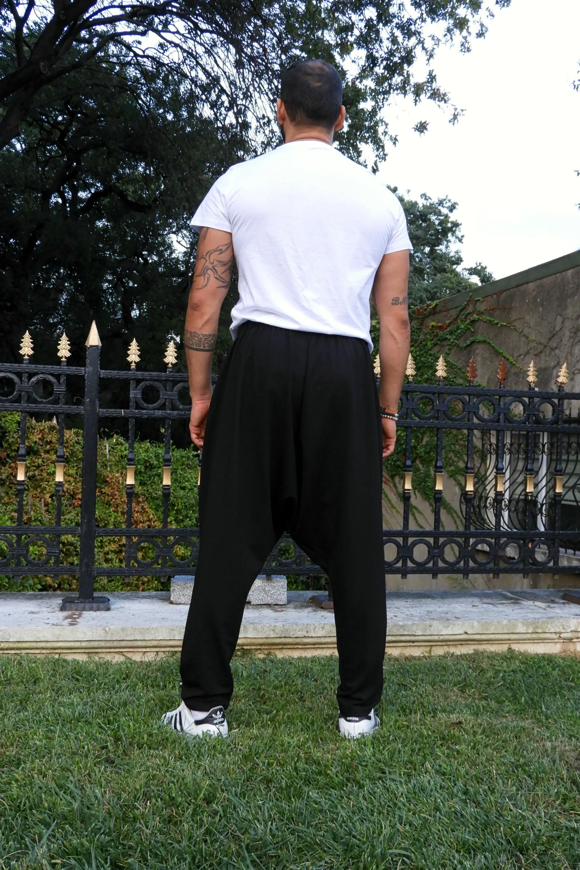 SNOW Men's Harem Pants For Winter (Black, Green)