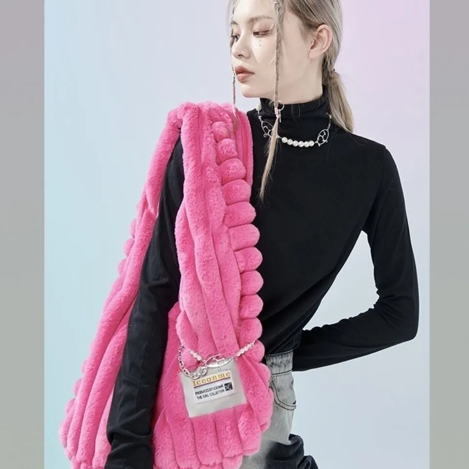 Soft Plush Women's Messenger Bag Vintage