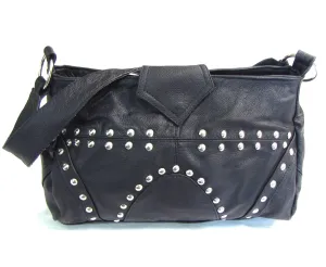 Soft Studded Shoulder Bag