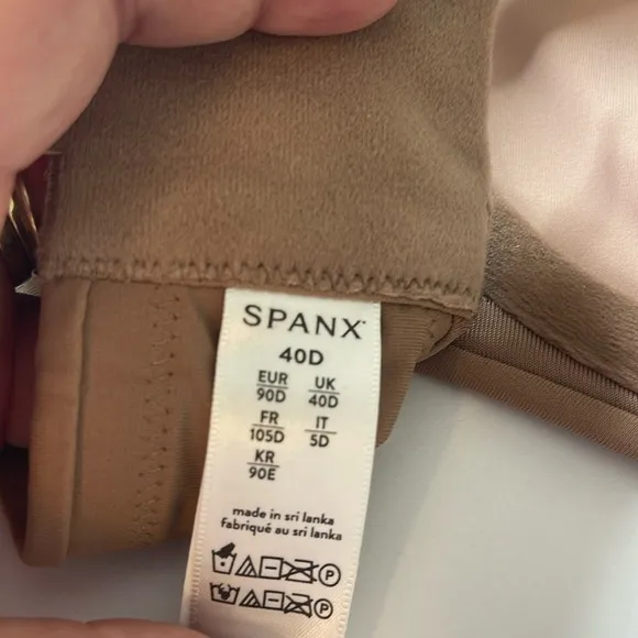 SPANX Low Profile Illusion Lace Minimizer Bra Cafe au Lait 40D