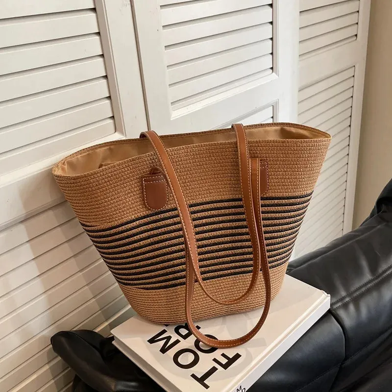 Summer Straw Bag Large Capacity Shoulder Bag
