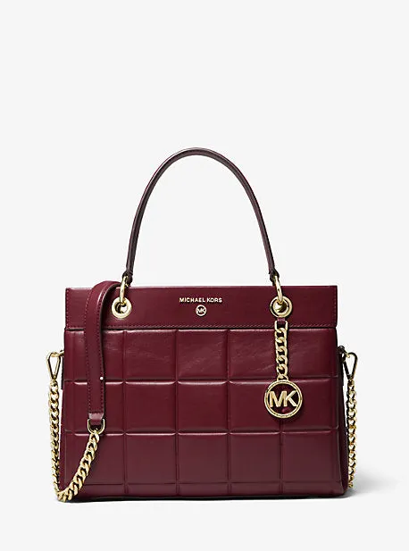 Susan Medium Quilted Leather Satchel