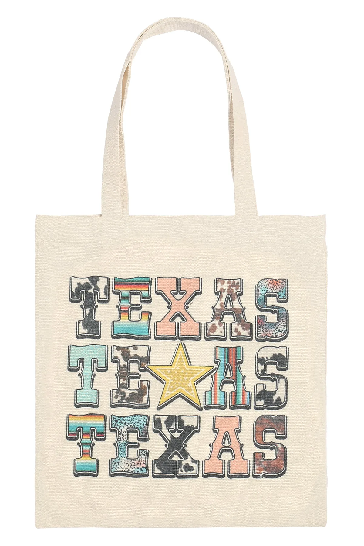 TEXAS MINIMALIST PRINT TOTE BAG