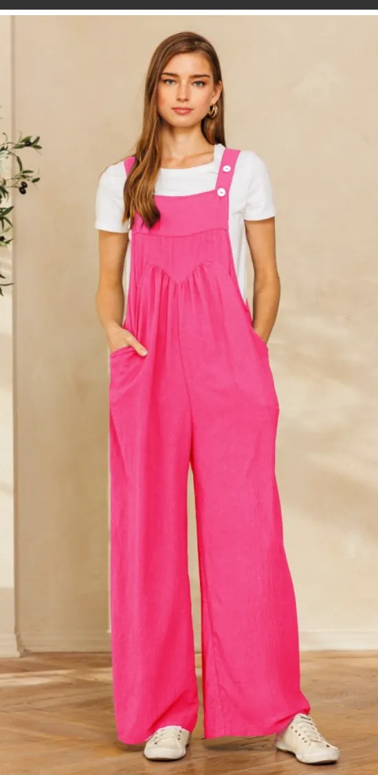The Keep It Easy Jumpsuit-2 Colors Available-Small-3X