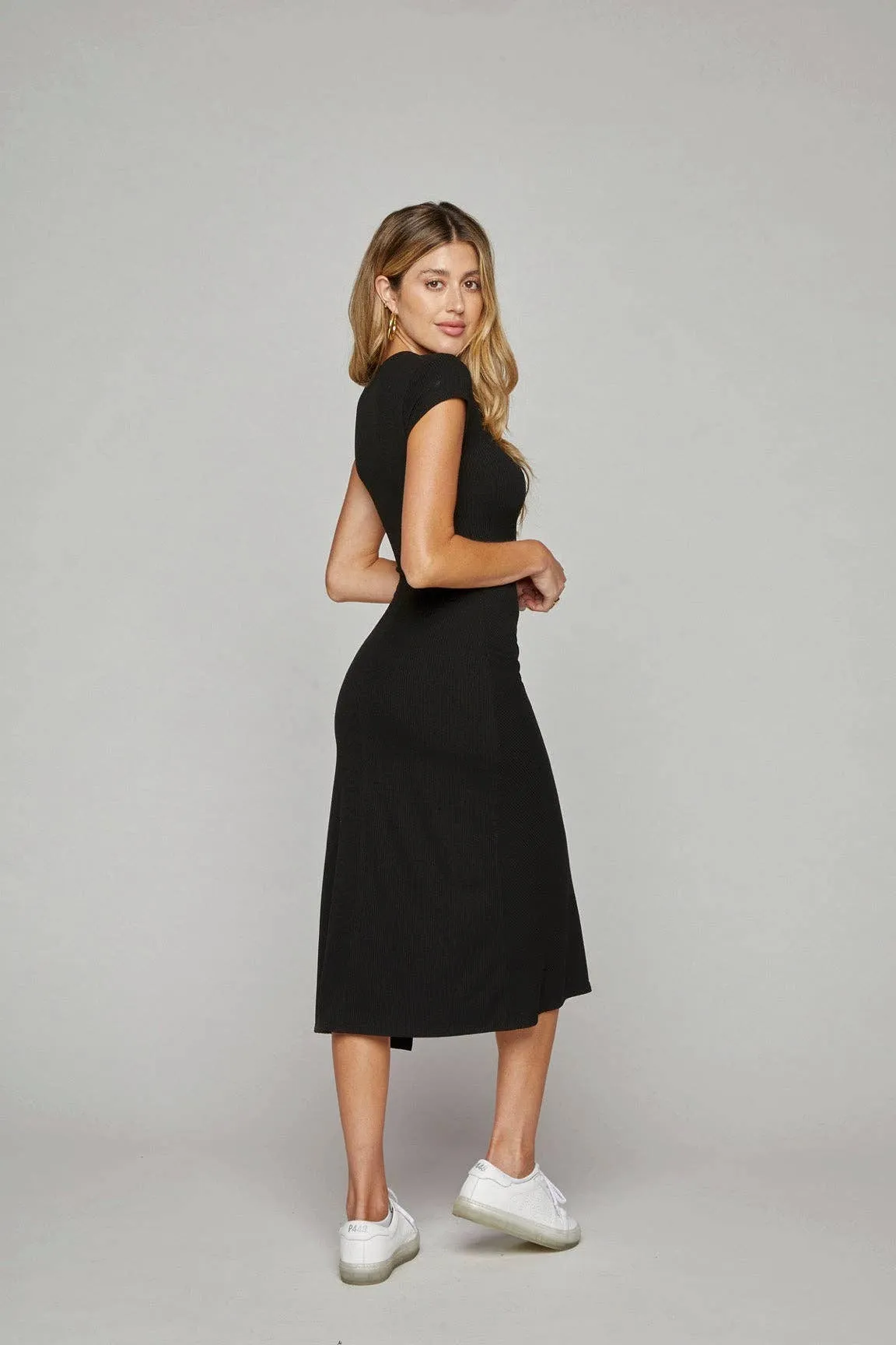 Timeless Rib Hugh Slit Dress