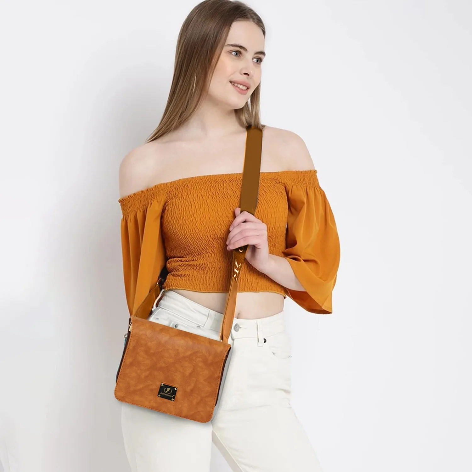 Trendy Grey Women's Sling Bag – Travel-Ready & Stylish