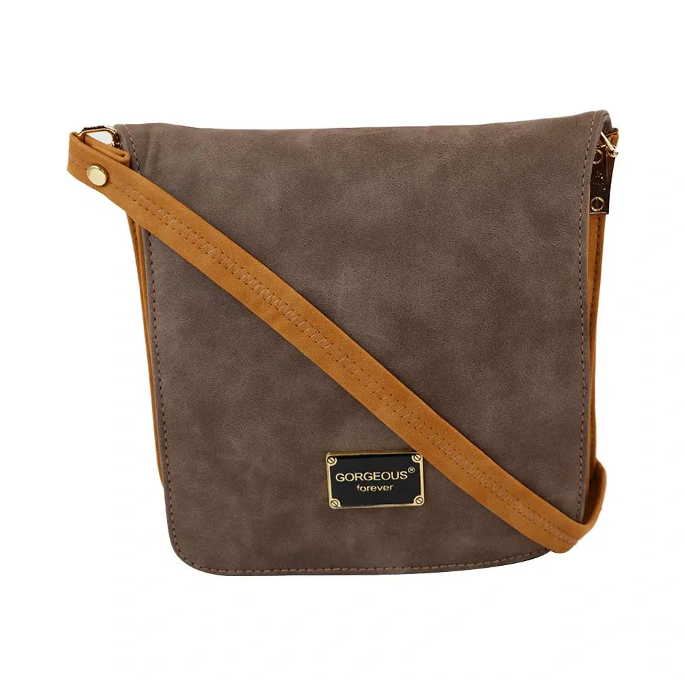 Trendy Grey Women's Sling Bag – Travel-Ready & Stylish