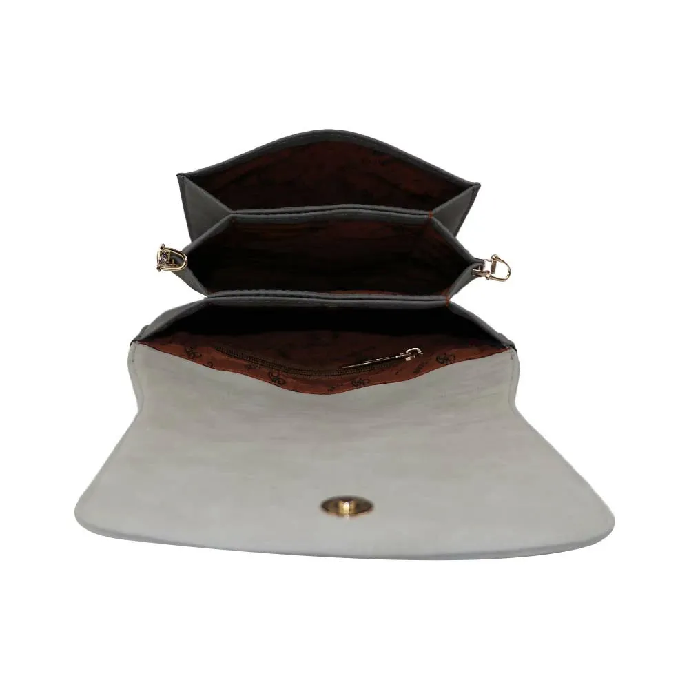 Trendy Grey Women's Sling Bag – Travel-Ready & Stylish