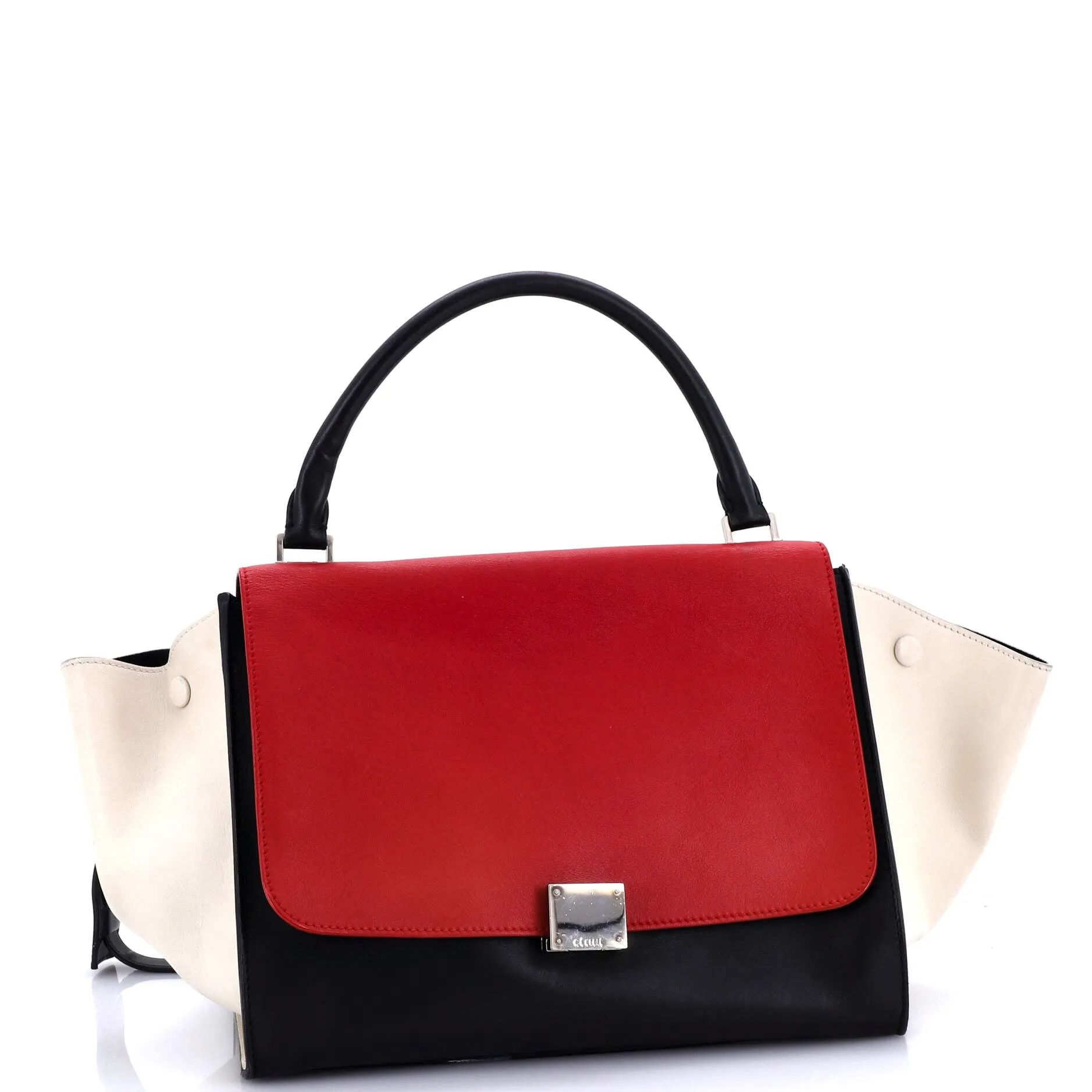 Tricolor Trapeze Bag Leather Medium