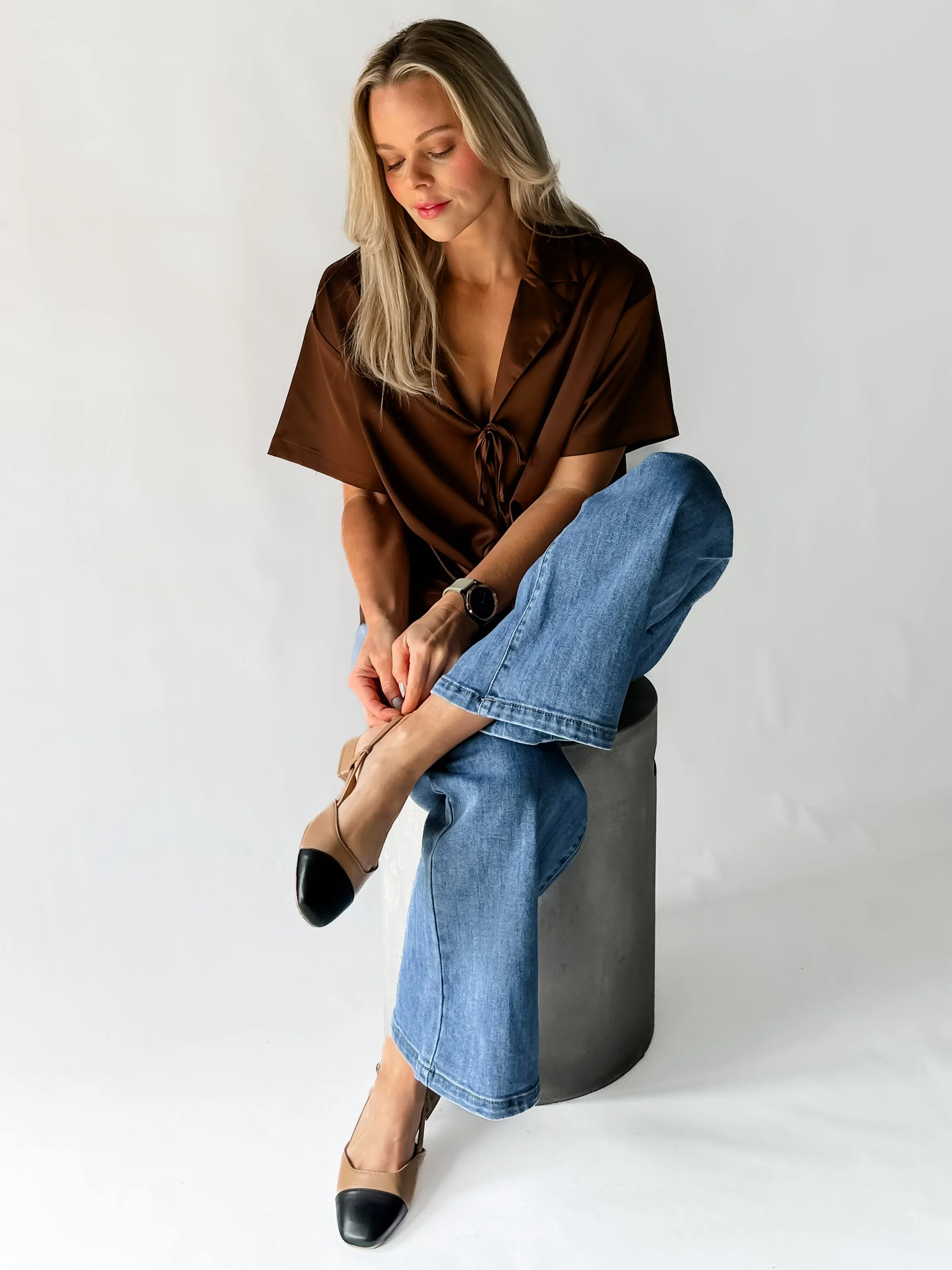 TWO-TONE SLING BACKS