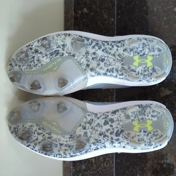Under Armour Harper 7 Low ST Baseball Cleats 9 Gray White