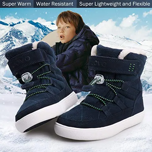 UOVO Boys Snow Boots, Navy Blue