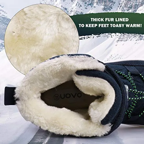 UOVO Boys Snow Boots, Navy Blue