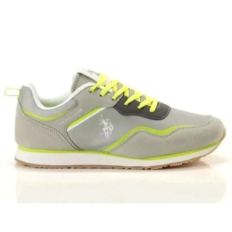 U.S. Polo Assn. Women Sneakers in Bright Yellow Suede