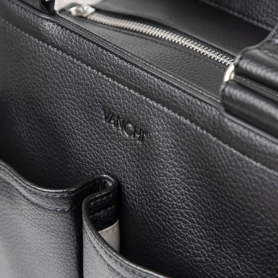 Vanchi Amelia Convertible Nappy Bag/ Pram Caddy - Black