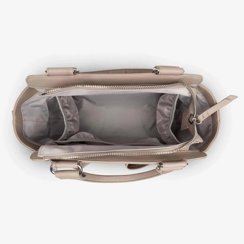 Vanchi Amelia Convertible Nappy Bag/ Pram Caddy - Stone
