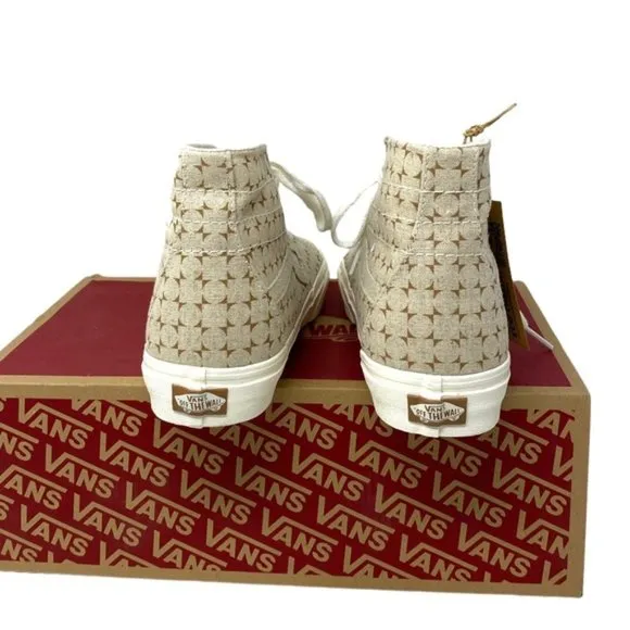 VANS Sk8-Hi Tapered Shoes High Top Canvas Beige Men’s Size Sneakers VN0A5KRUBRO