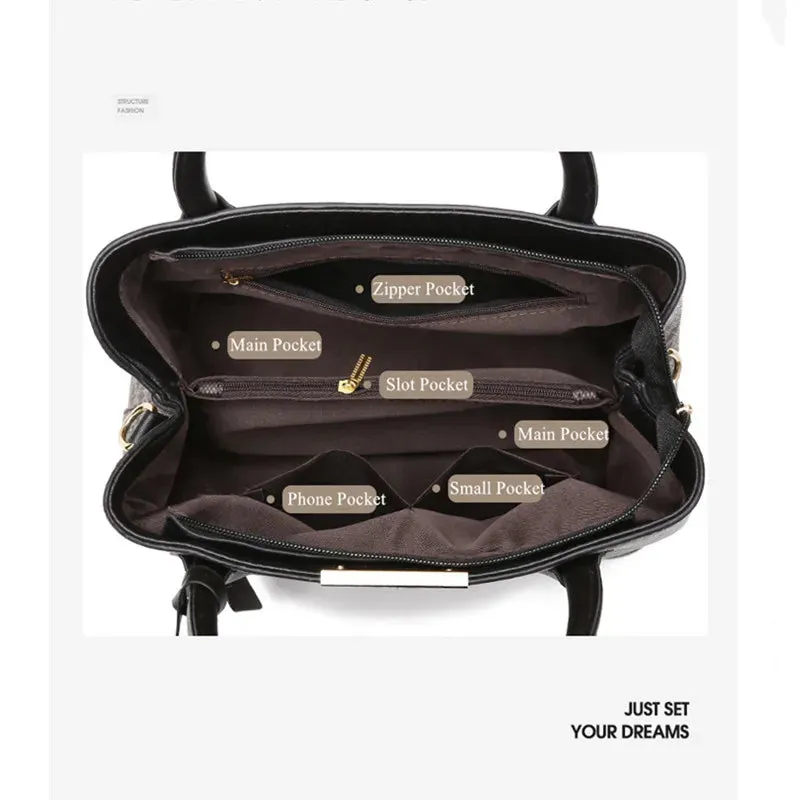 Vento Marea Luxury PU Leather Handbag - Elegant Women's Fashion Shoulder Bag