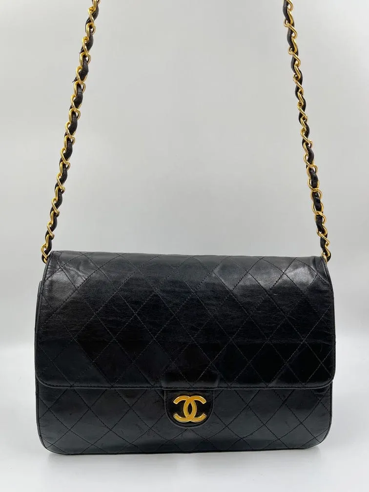 Vintage Black Chanel Flap Bag