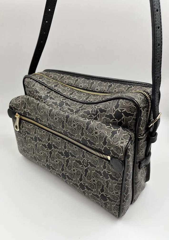 Vintage Celine Coated Canvas Sulky Bag