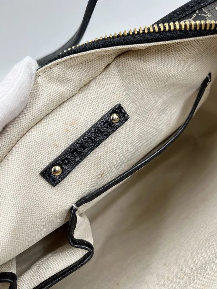 Vintage Celine Coated Canvas Sulky Bag