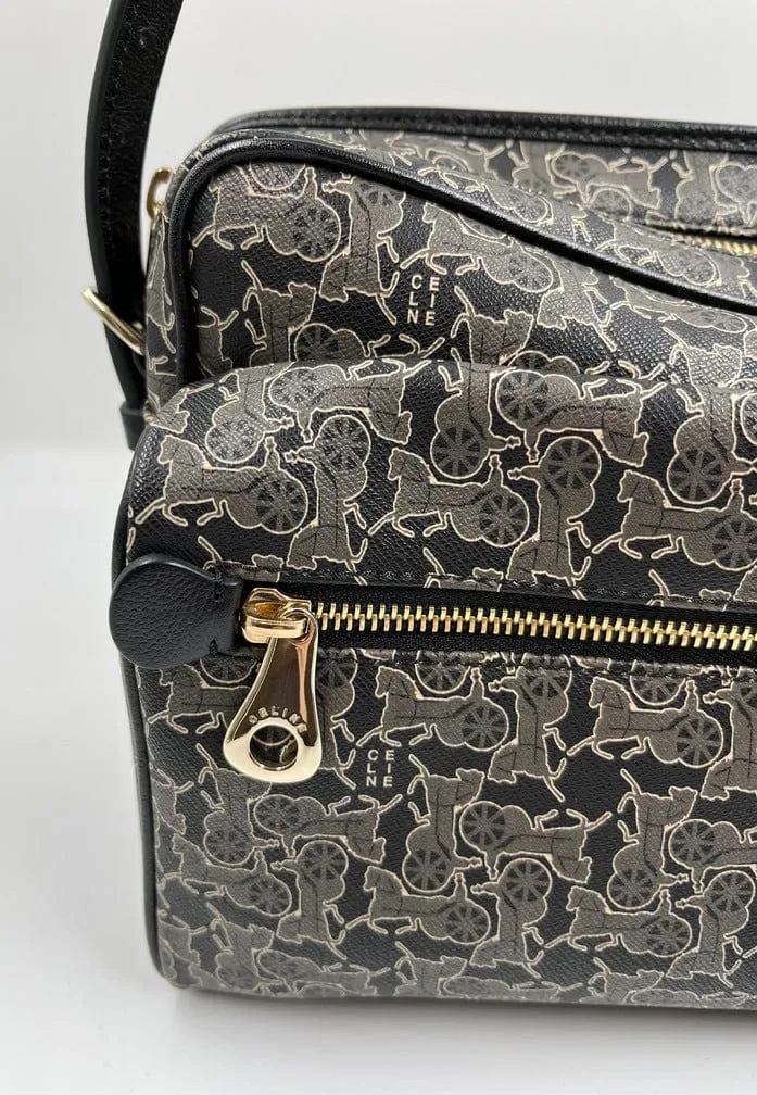 Vintage Celine Coated Canvas Sulky Bag