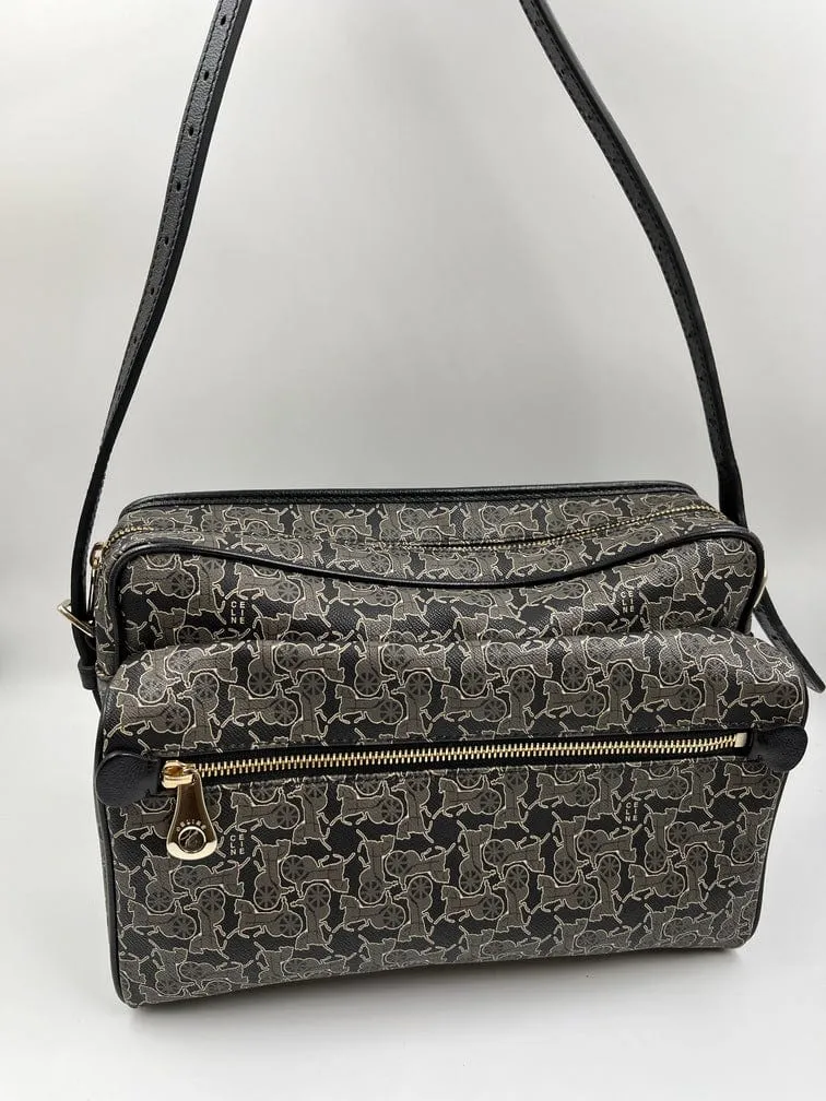 Vintage Celine Coated Canvas Sulky Bag