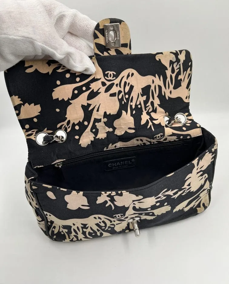 Vintage Chanel Floral Printed Flap Bag